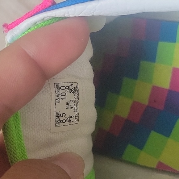 Vans Vibrant Multi-Color Women's Sneakers Sz M 8.5 - W10 - Picture 6 of 8